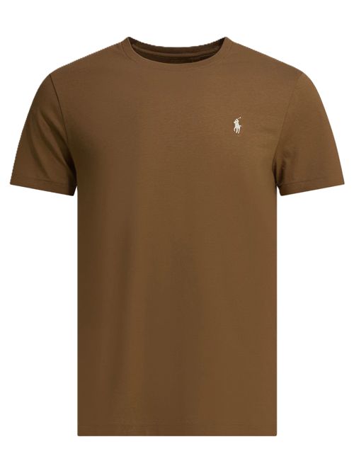 Polo Ralph Lauren T-shirt girocollo con logo Polo Ralph Lauren | 710-671438-536BROWN